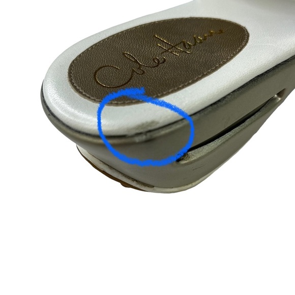 Cole Haan Wedge Slides White Sandal Womens Size 7.5 - Picture 13 of 13